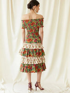 Multicolor May Midi Dress