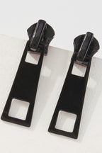 Candy Color Metal Zipper Earrings