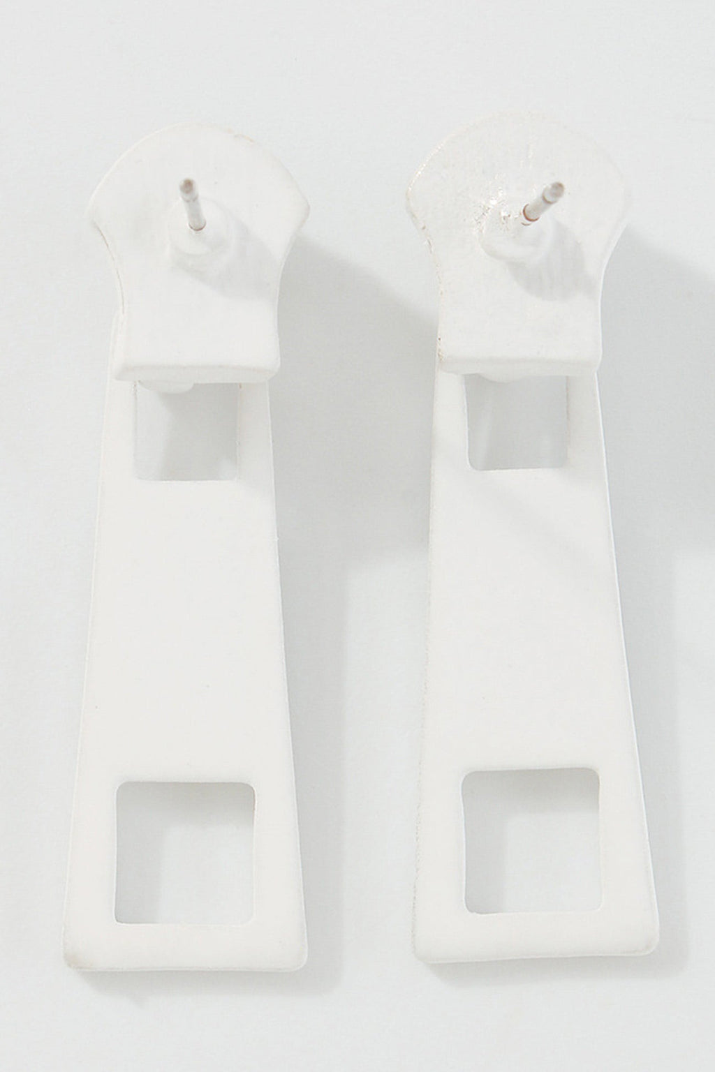 Candy Color Metal Zipper Earrings