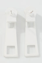 Candy Color Metal Zipper Earrings