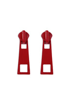 Candy Color Metal Zipper Earrings