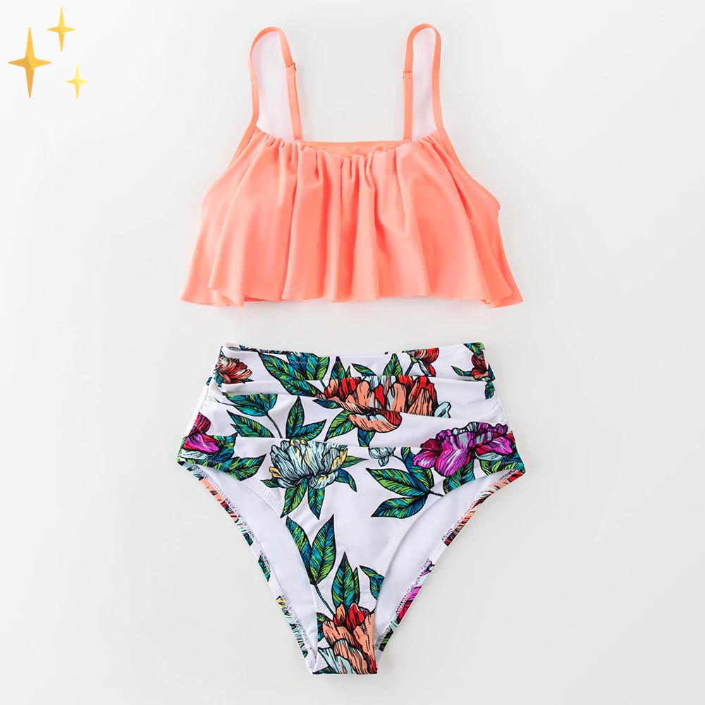 | Comfortable Bikini with Higher Cut Bottom and Top