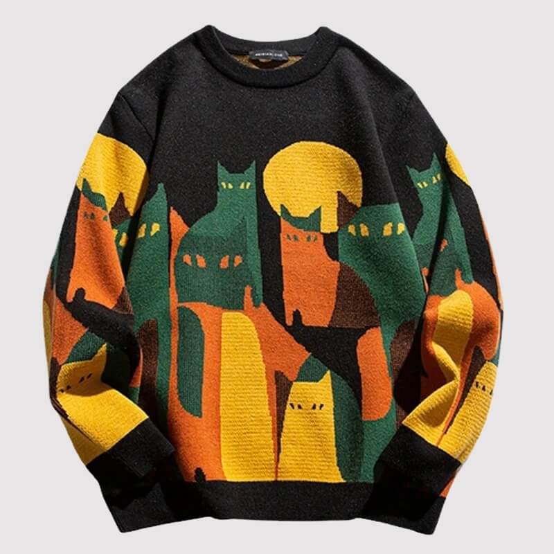 Cat Knitted Sweater