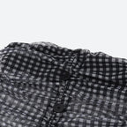 Checkered Strapless Top & Mini Skirt Two Piece Set