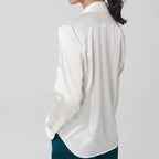 Chloé Montclair Satin Button-Up Blouse