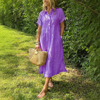 Valentina Rossi Linear Grace Midi Dress