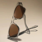 Classic Square Sunglasses with Clear Frame