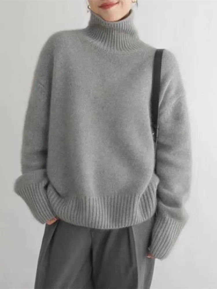 | Cashmere Turtleneck Sweater