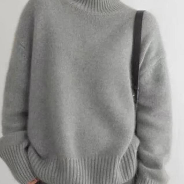 | Women's Winter Oversized Turtleneck Knit Sweater