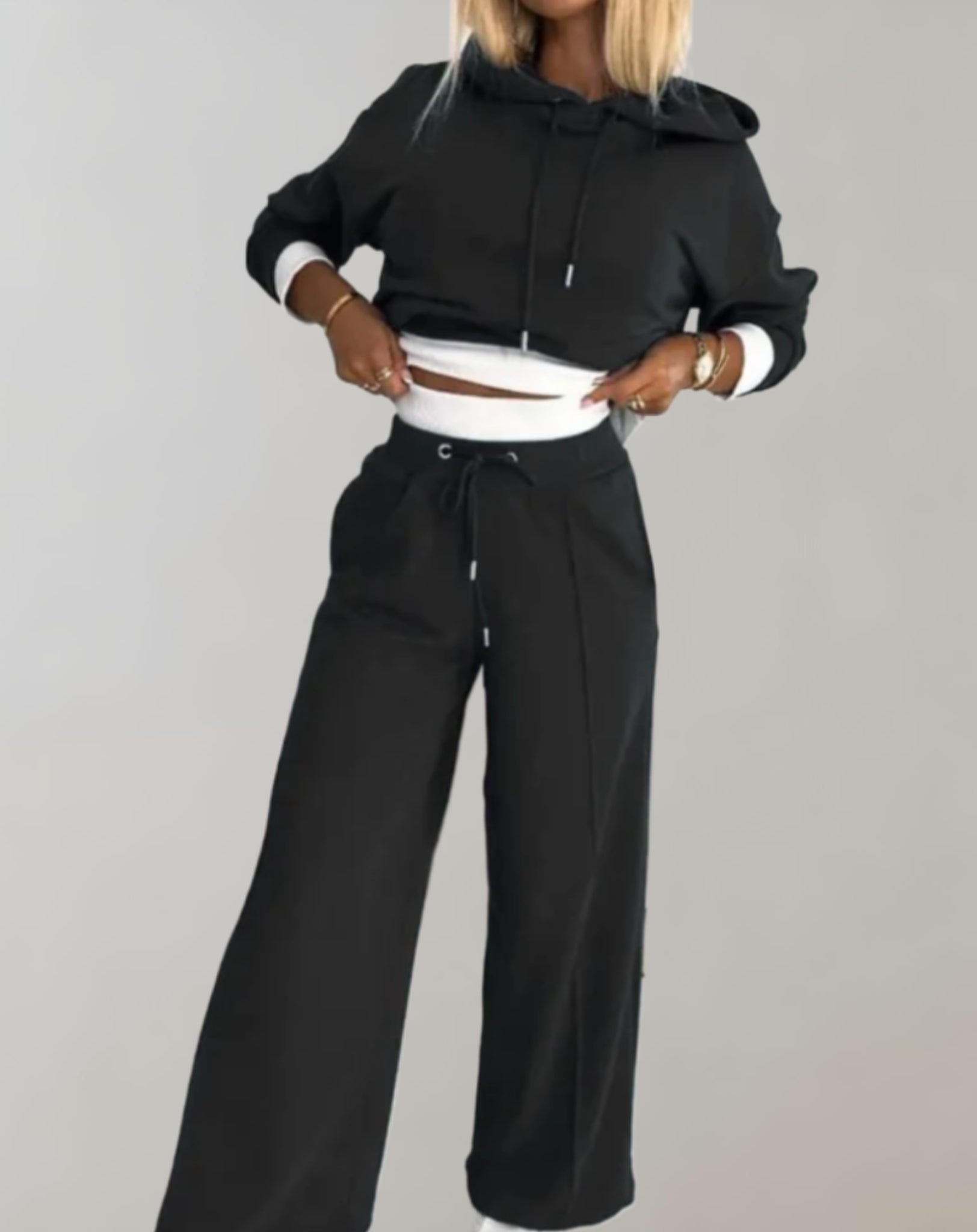 | Women's Casual Hoodie Tracksuit Set
