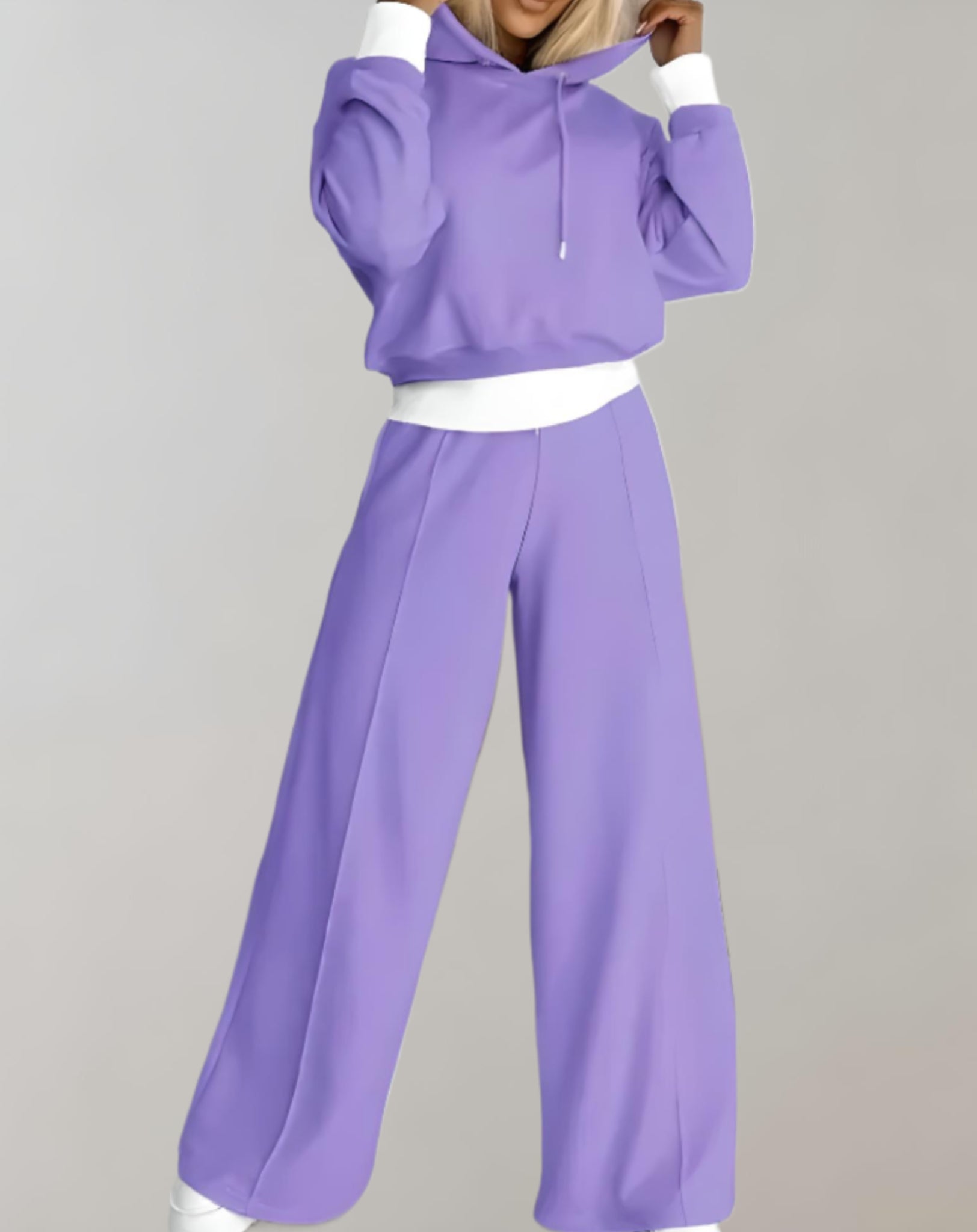 | Women's Casual Hoodie Tracksuit Set