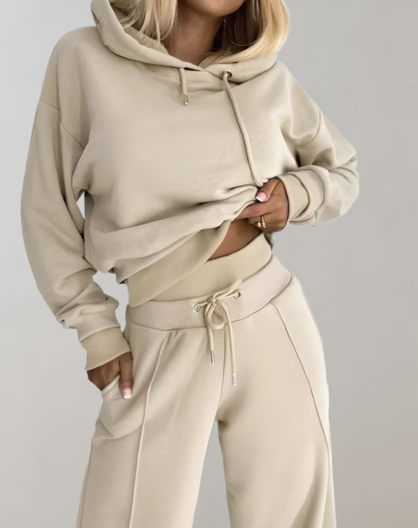 | Women's Casual Hoodie Tracksuit Set