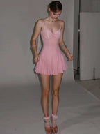 Coquette Backless Mini Dress
