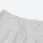 Coquette Broderie Anglaise Top & Mini Skirt Two Piece Set