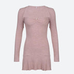 Coquette Pink Mini Dress