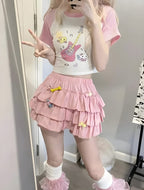 Coquette Ruffle Mini Skort