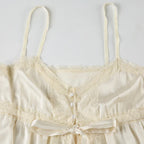 Coquette Split Front Lace Top