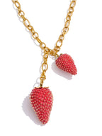 Coquette Strawberry Necklace