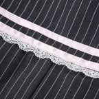 Coquette Striped Mini Skirt