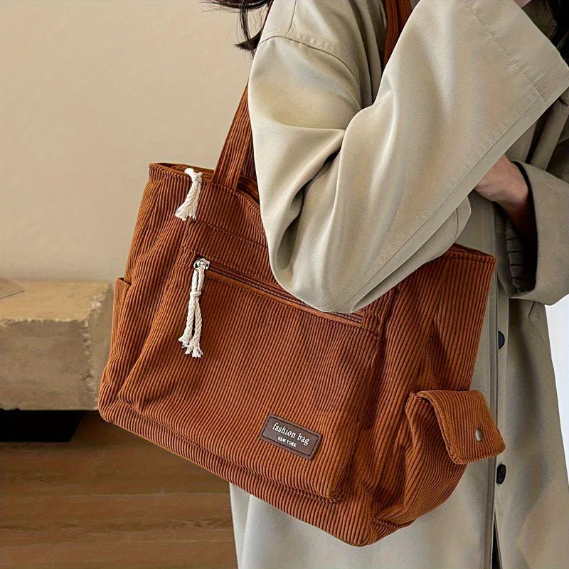 Corduroy Tote Bag