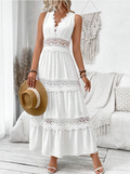 Calista | Lace V-Neck Dress
