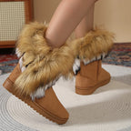 Fleece Thickened Warm Flat Non-slip Winter Snow Boot