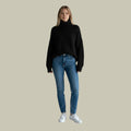 | Women's Modern Relaxed Fit Turtleneck Sweater