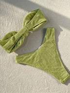 Crinkle Knot Bikini Set