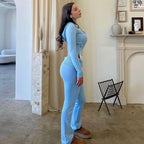 Crop Top 2 Piece Tracksuit Set