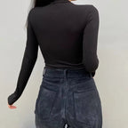 Cut Out Open Front Bodysuit