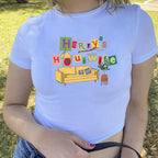 DressBetty - 2024 Harry's House Y2K Crop Baby Tee for Women