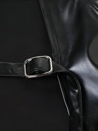 Cyberpunk Faux Leather Crop Jacket