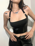 Cyberpunk Halter Neck Crop Top