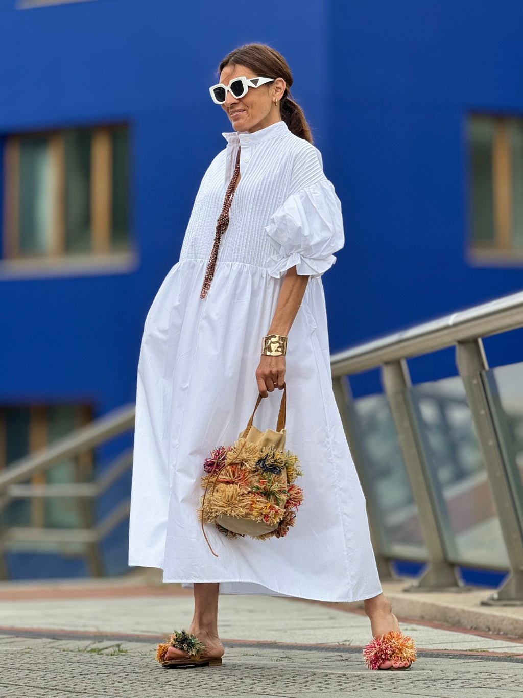 Vera Minimalist White Dress Everyday Luxe Edit