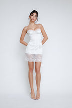 Kapri Lace Ruffle Corset Dress