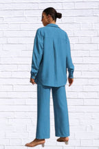 Button Up Shirt & Pants Set | Women__ Matching Outfit
