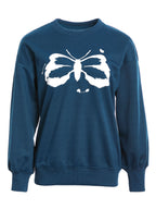 Splash Butterfly Print Sweatshirt