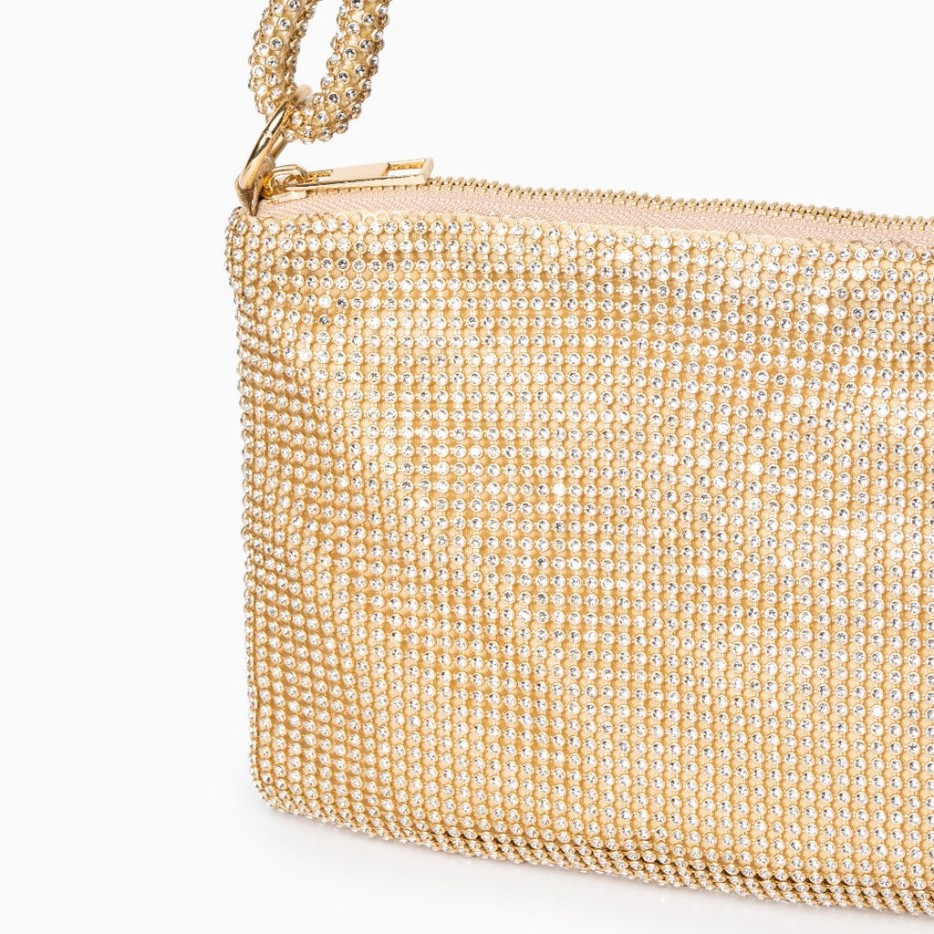 Rhinestone Embellished Shoulder Bag by Shelley