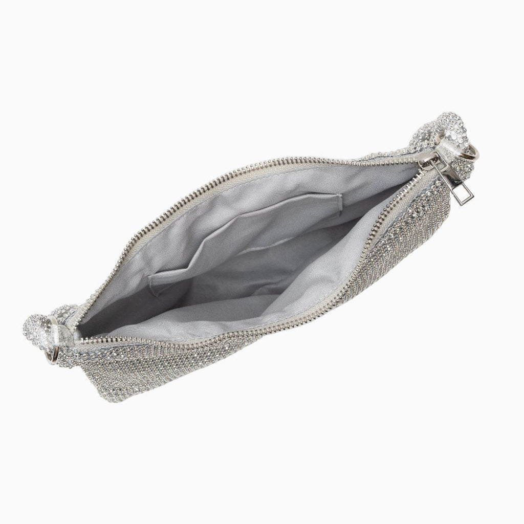 Rhinestone Embellished Shoulder Bag by Shelley