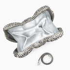 Isabella Silver Clutch Bag