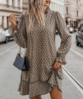Rita Exclusive Ruffled Dress with Wide Sleeves Boutique Collection
