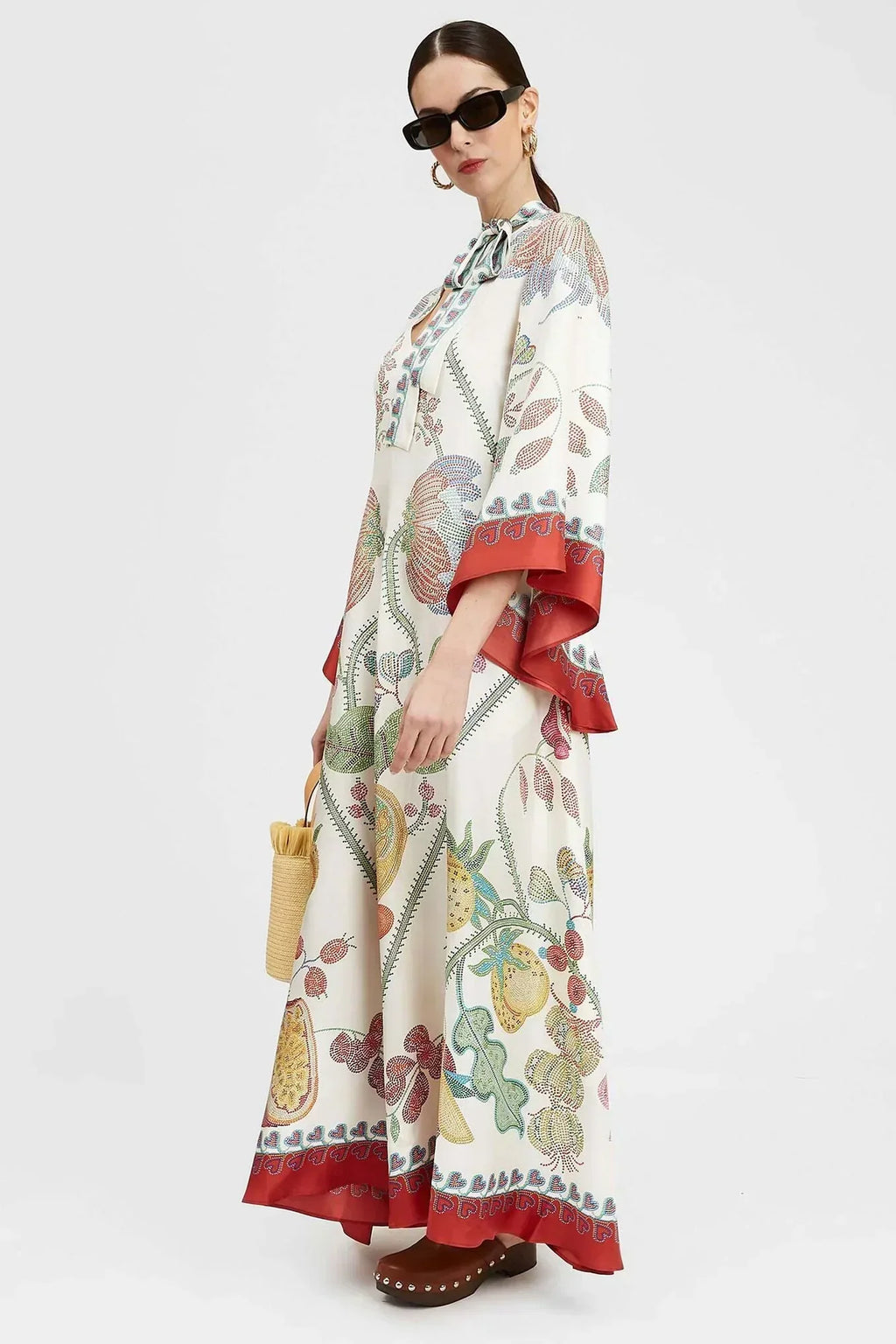 Katherine Elevated Printed Maxi Dress Chic Silhouette Collection
