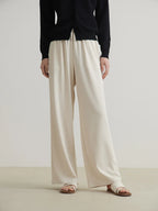 Beige Full Length Autumn Waist Female Black Commuter Pants
