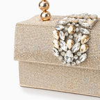 Rhinestone Embellished Handbag by Anisha