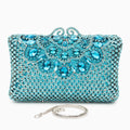 Rhinestone-Embellished Venus Clutch Bag