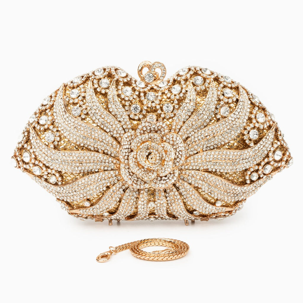 Rhinestone Clutch Bag by Valerie