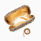 Evil Eye Clutch Bag in Gold