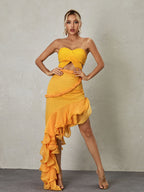 Daena Strapless Cutout Maxi Dress