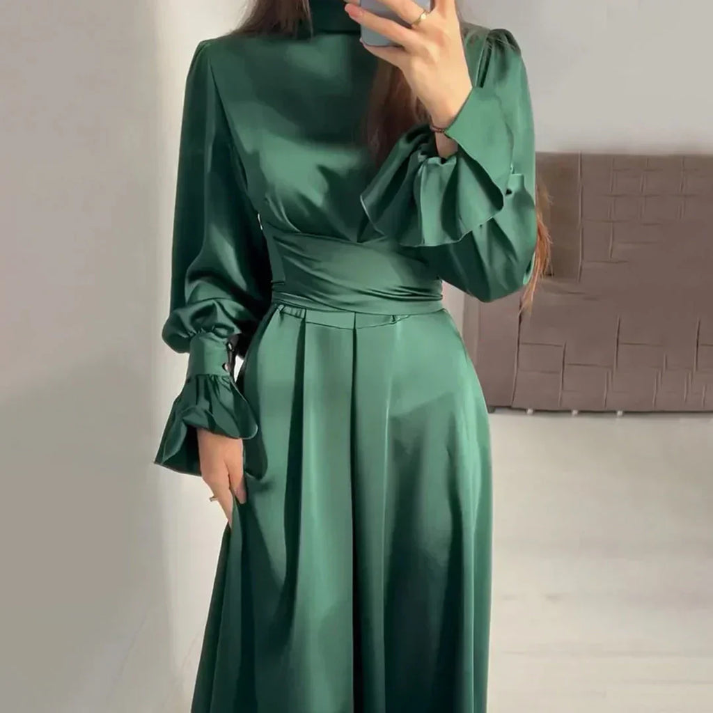 Rubí Elevated and Chic Dress with Waistband Premium Wardrobe Essential
