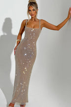 | Long glittery dress